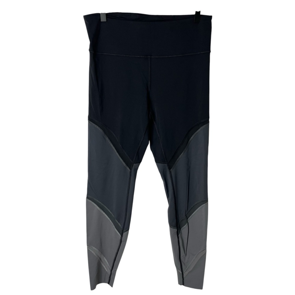 Lululemon Colour Me Ombré Tights Gray Obsidian Mesh Size 10 28” - Picture 4 of 9